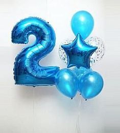 Композиция из шаров "2 года"