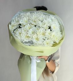 Букет "День знаний" из кустовых хризантем